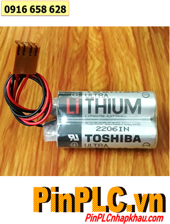 Toshiba 2ER6V, Pin PLC Toshiba 2ER6V (2 viên ghép đôi) Lithium 3.6v 4000mAh /Xuất xứ NHẬT